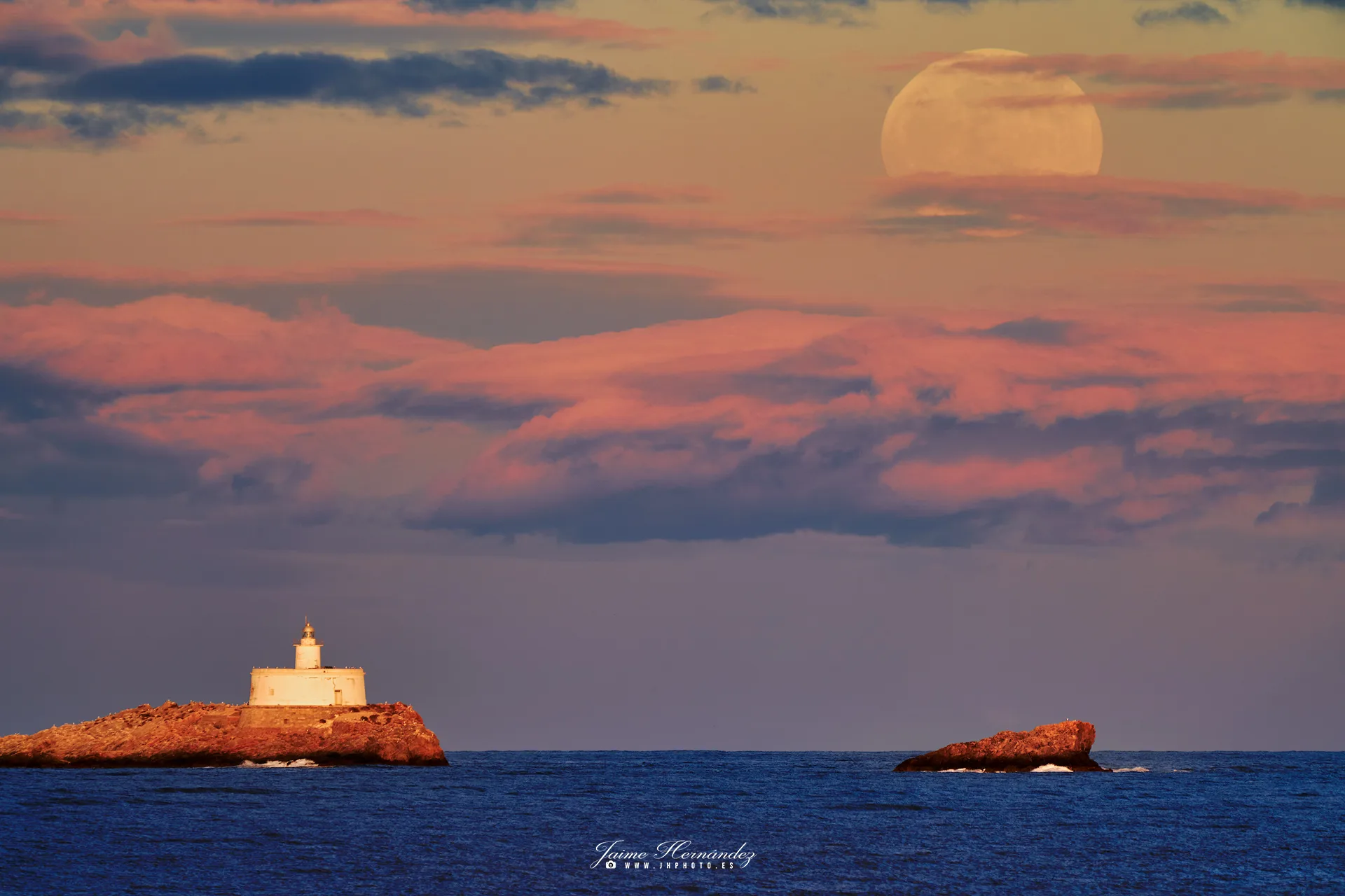 Luna Llena en Islas Hormigas · Cabo de Palos, Murcia