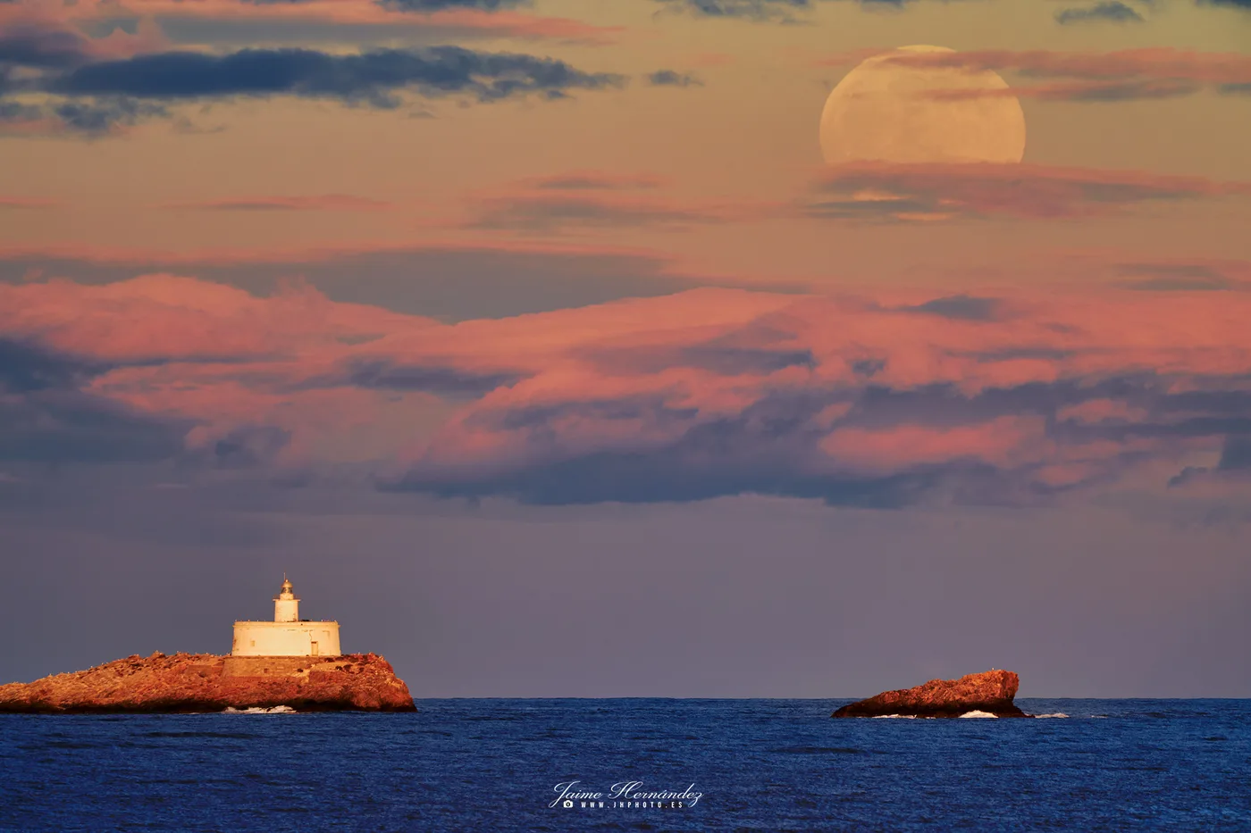 Luna Llena en Islas Hormigas · Cabo de Palos, Murcia