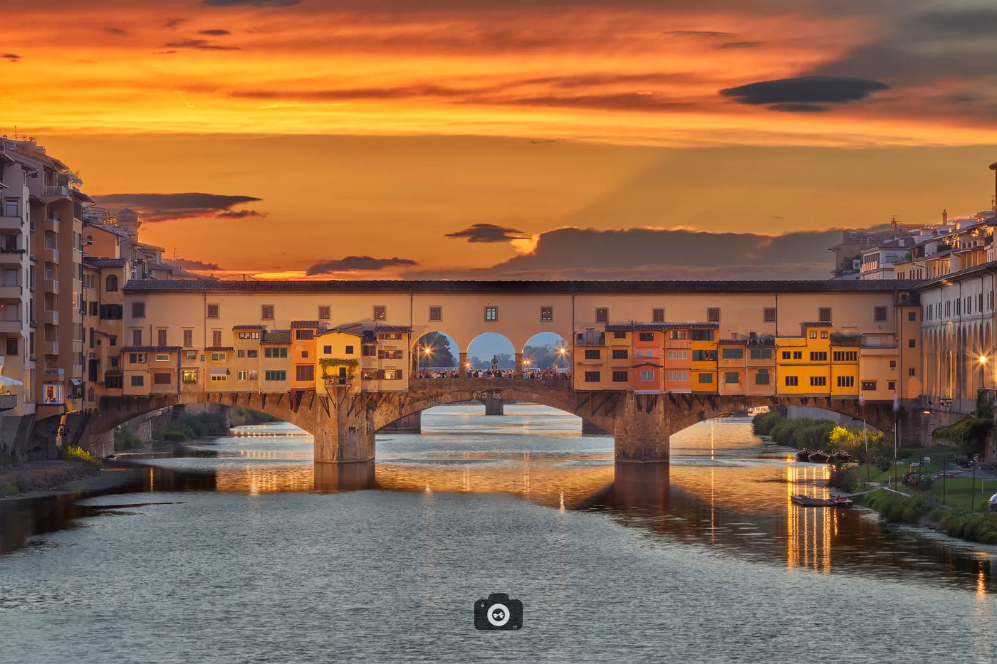Ponte Vecchio al atardecer · Florencia